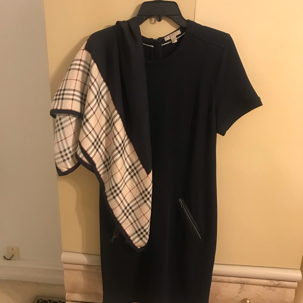 Black Burberry knee- length dress